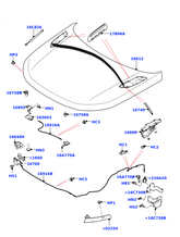 Golden Shade Bonnet Hood Grill Right LR110610  & Left LR110611 Compatible With Land Rover Range Rover Velar - L560 (2017-2024)